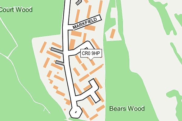CR0 9HP map - OS OpenMap – Local (Ordnance Survey)