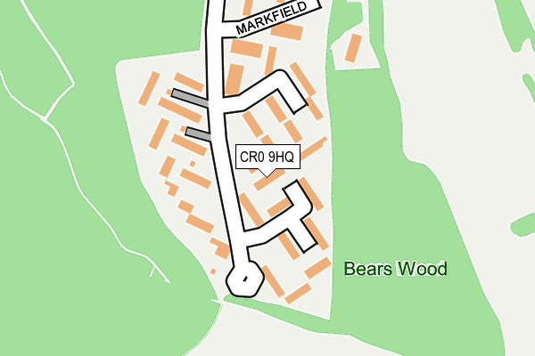 CR0 9HQ map - OS OpenMap – Local (Ordnance Survey)