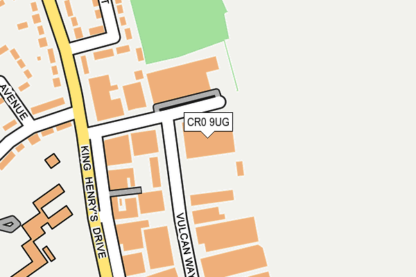 CR0 9UG map - OS OpenMap – Local (Ordnance Survey)