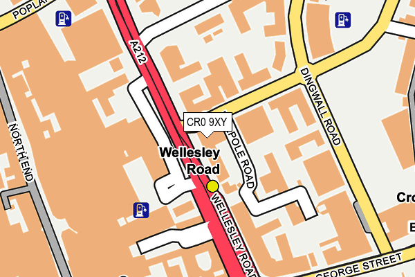 CR0 9XY map - OS OpenMap – Local (Ordnance Survey)