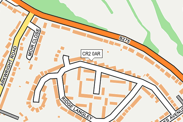 CR2 0AR map - OS OpenMap – Local (Ordnance Survey)