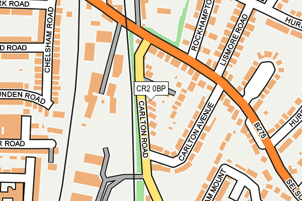 CR2 0BP map - OS OpenMap – Local (Ordnance Survey)