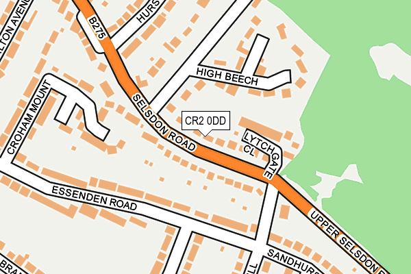 CR2 0DD map - OS OpenMap – Local (Ordnance Survey)