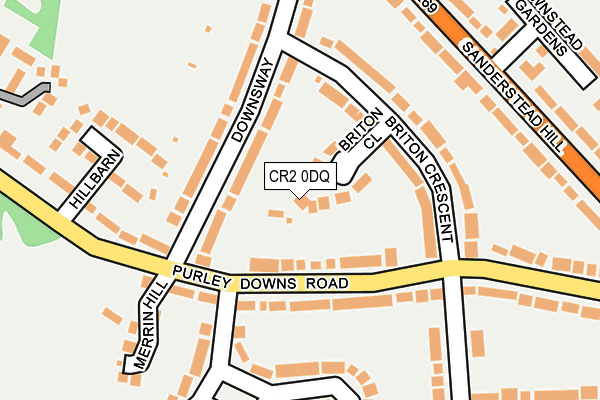CR2 0DQ map - OS OpenMap – Local (Ordnance Survey)