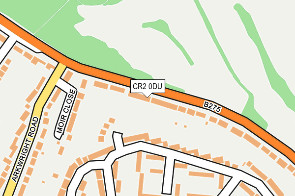 CR2 0DU map - OS OpenMap – Local (Ordnance Survey)