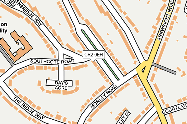 CR2 0EH map - OS OpenMap – Local (Ordnance Survey)