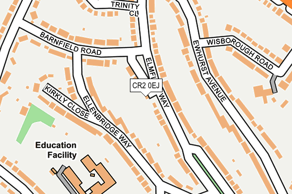CR2 0EJ map - OS OpenMap – Local (Ordnance Survey)