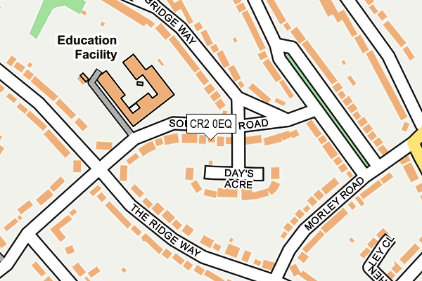 CR2 0EQ map - OS OpenMap – Local (Ordnance Survey)