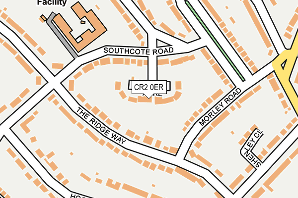 CR2 0ER map - OS OpenMap – Local (Ordnance Survey)