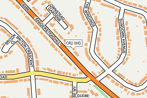 CR2 0HD map - OS OpenMap – Local (Ordnance Survey)