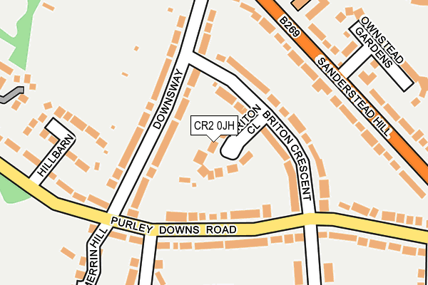 CR2 0JH map - OS OpenMap – Local (Ordnance Survey)