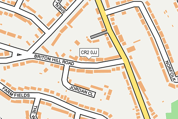 CR2 0JJ map - OS OpenMap – Local (Ordnance Survey)