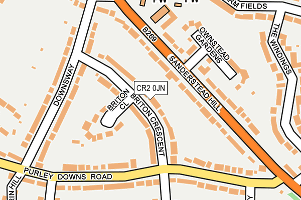 CR2 0JN map - OS OpenMap – Local (Ordnance Survey)