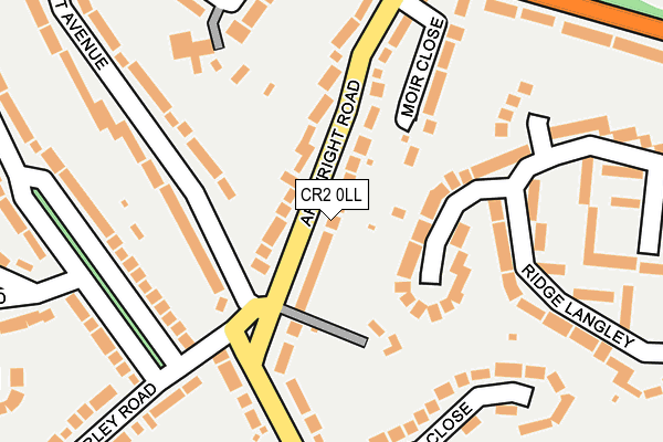 CR2 0LL map - OS OpenMap – Local (Ordnance Survey)