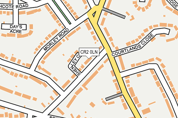CR2 0LN map - OS OpenMap – Local (Ordnance Survey)