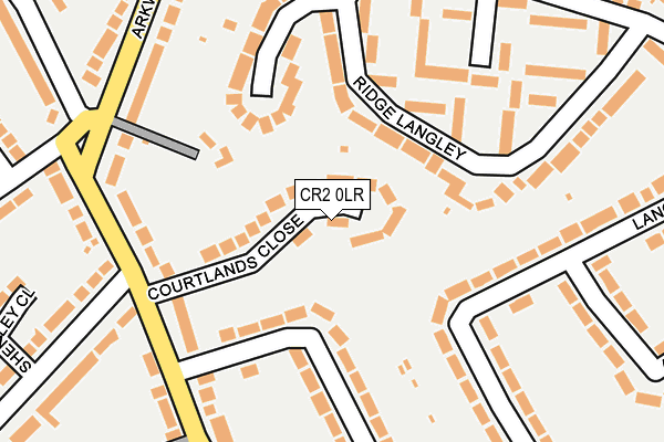 CR2 0LR map - OS OpenMap – Local (Ordnance Survey)