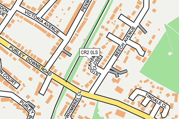 CR2 0LS map - OS OpenMap – Local (Ordnance Survey)