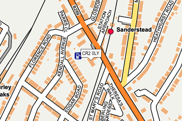 CR2 0LY map - OS OpenMap – Local (Ordnance Survey)