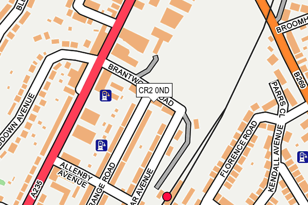 CR2 0ND map - OS OpenMap – Local (Ordnance Survey)