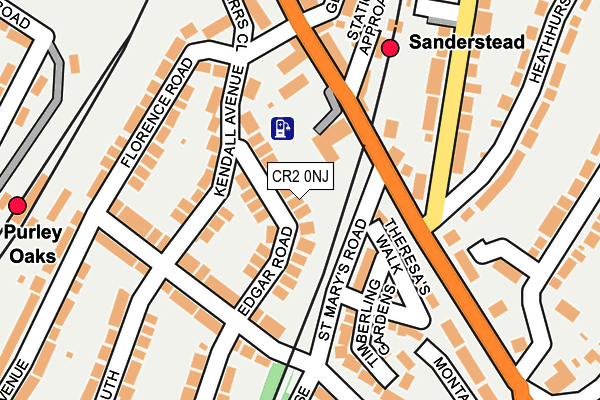 CR2 0NJ map - OS OpenMap – Local (Ordnance Survey)