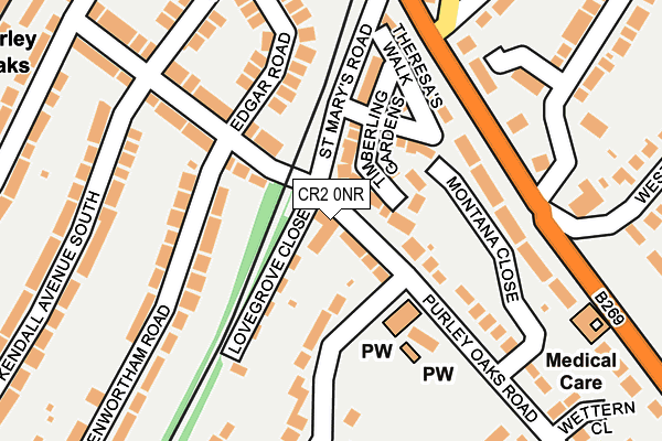 CR2 0NR map - OS OpenMap – Local (Ordnance Survey)