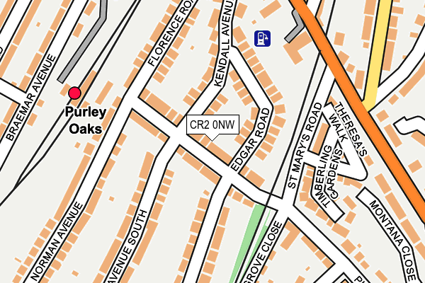 CR2 0NW map - OS OpenMap – Local (Ordnance Survey)