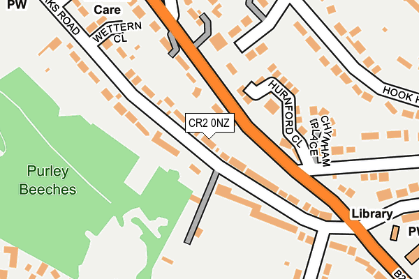 CR2 0NZ map - OS OpenMap – Local (Ordnance Survey)