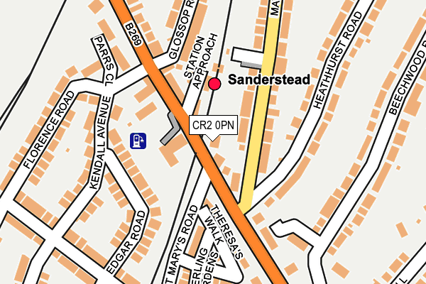 CR2 0PN map - OS OpenMap – Local (Ordnance Survey)