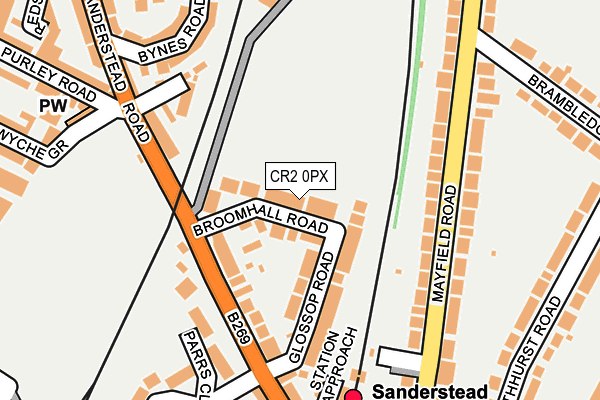 CR2 0PX map - OS OpenMap – Local (Ordnance Survey)