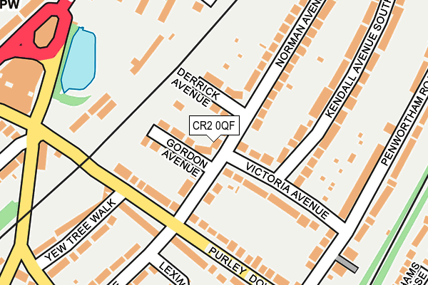 CR2 0QF map - OS OpenMap – Local (Ordnance Survey)