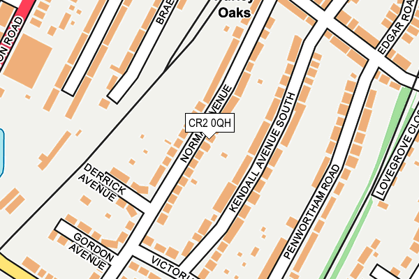 CR2 0QH map - OS OpenMap – Local (Ordnance Survey)