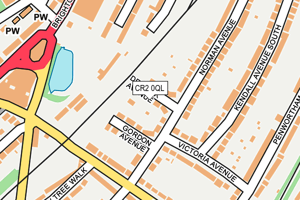 CR2 0QL map - OS OpenMap – Local (Ordnance Survey)