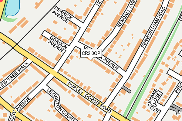 CR2 0QP map - OS OpenMap – Local (Ordnance Survey)