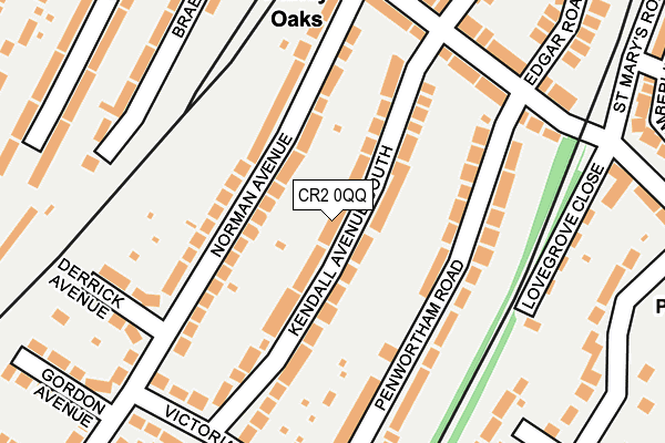 CR2 0QQ map - OS OpenMap – Local (Ordnance Survey)