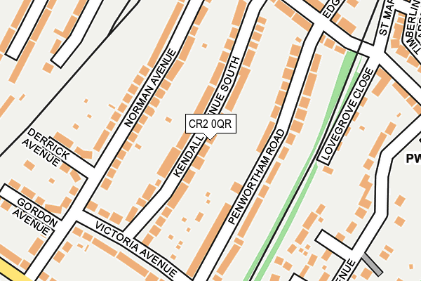 CR2 0QR map - OS OpenMap – Local (Ordnance Survey)