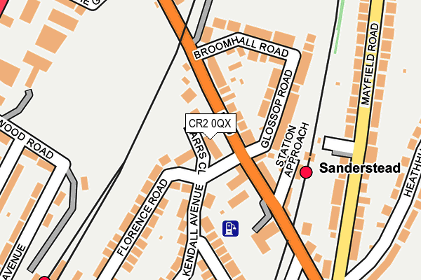 CR2 0QX map - OS OpenMap – Local (Ordnance Survey)