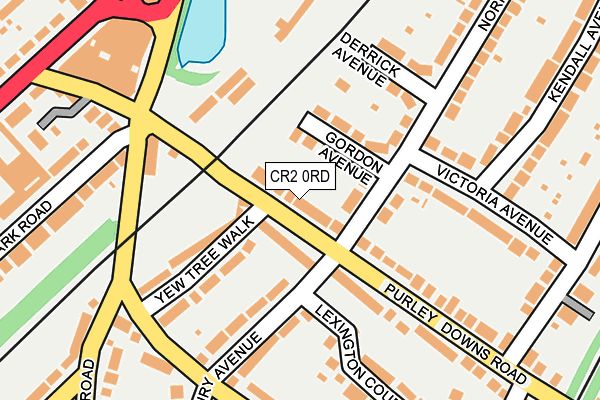 CR2 0RD map - OS OpenMap – Local (Ordnance Survey)