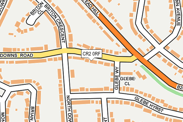 CR2 0RF map - OS OpenMap – Local (Ordnance Survey)