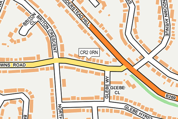 CR2 0RN map - OS OpenMap – Local (Ordnance Survey)