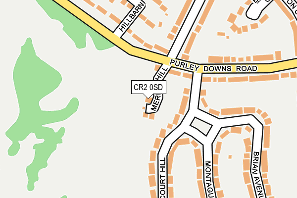 CR2 0SD map - OS OpenMap – Local (Ordnance Survey)