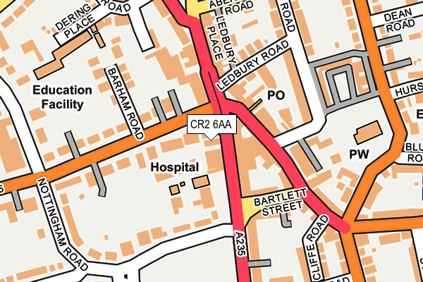 Map of 26/40 BRIGHTON ROAD MANAGEMENT LIMITED at local scale