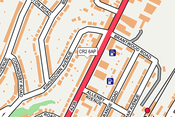 CR2 6AP map - OS OpenMap – Local (Ordnance Survey)