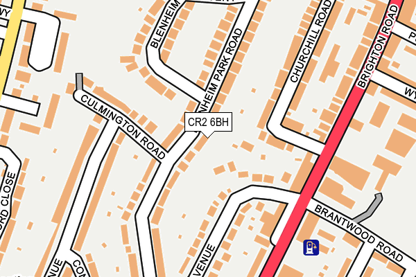 CR2 6BH map - OS OpenMap – Local (Ordnance Survey)