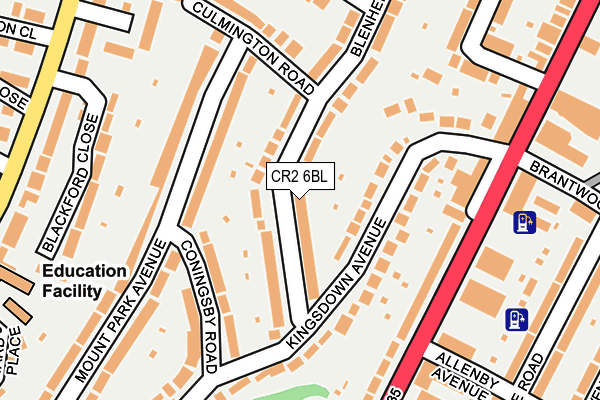 CR2 6BL map - OS OpenMap – Local (Ordnance Survey)