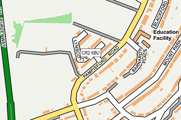 CR2 6BU map - OS OpenMap – Local (Ordnance Survey)