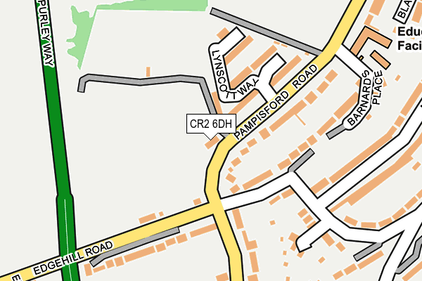 CR2 6DH map - OS OpenMap – Local (Ordnance Survey)