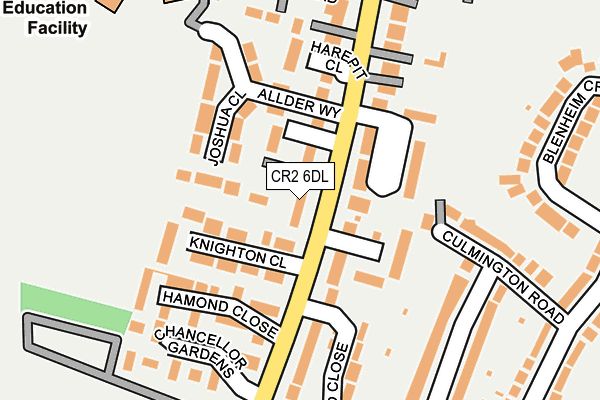 CR2 6DL map - OS OpenMap – Local (Ordnance Survey)