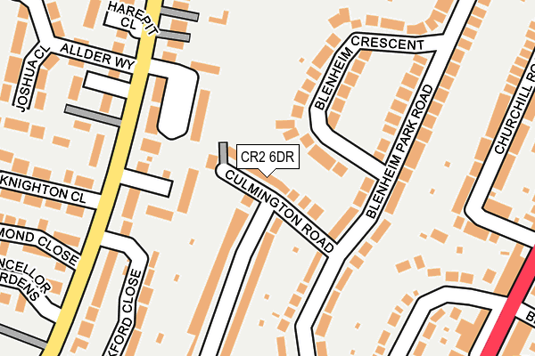 CR2 6DR map - OS OpenMap – Local (Ordnance Survey)