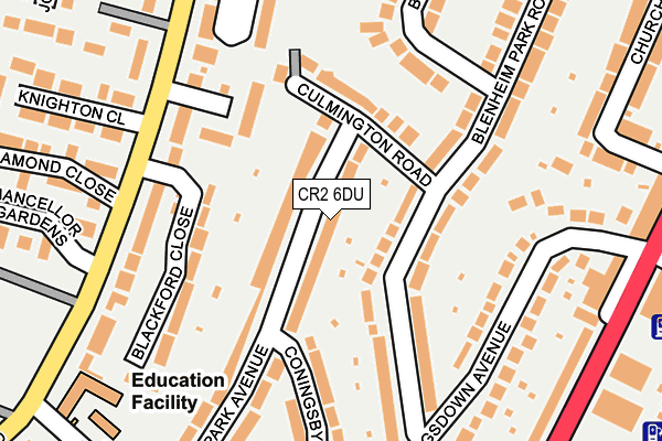 CR2 6DU map - OS OpenMap – Local (Ordnance Survey)