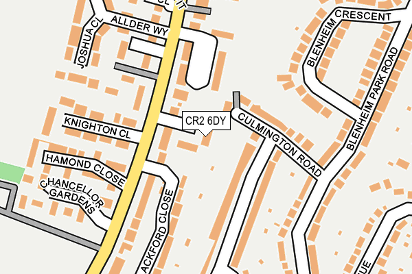 CR2 6DY map - OS OpenMap – Local (Ordnance Survey)